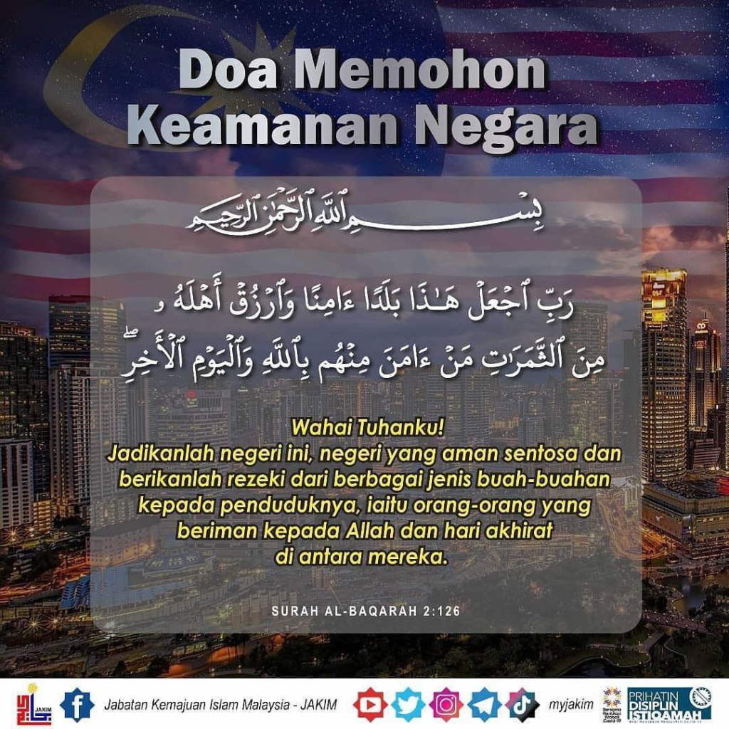 Doa Memohon Keamanan Negara