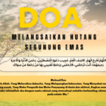 Doa melangsaikan hutang segunung emas
